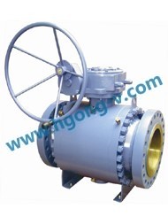 API/DIN Forged steel a105 flange trunnion ball valve
